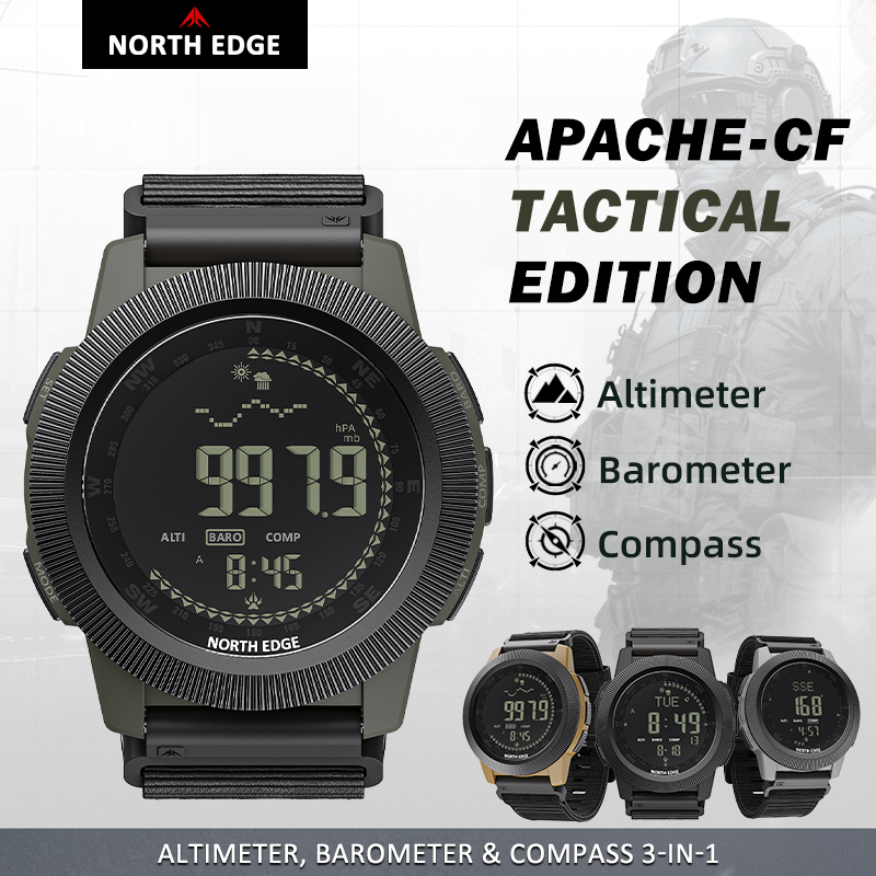 Altimeter Compass Watch - NORTH EDGE APACHE-CF Orologio digitale da