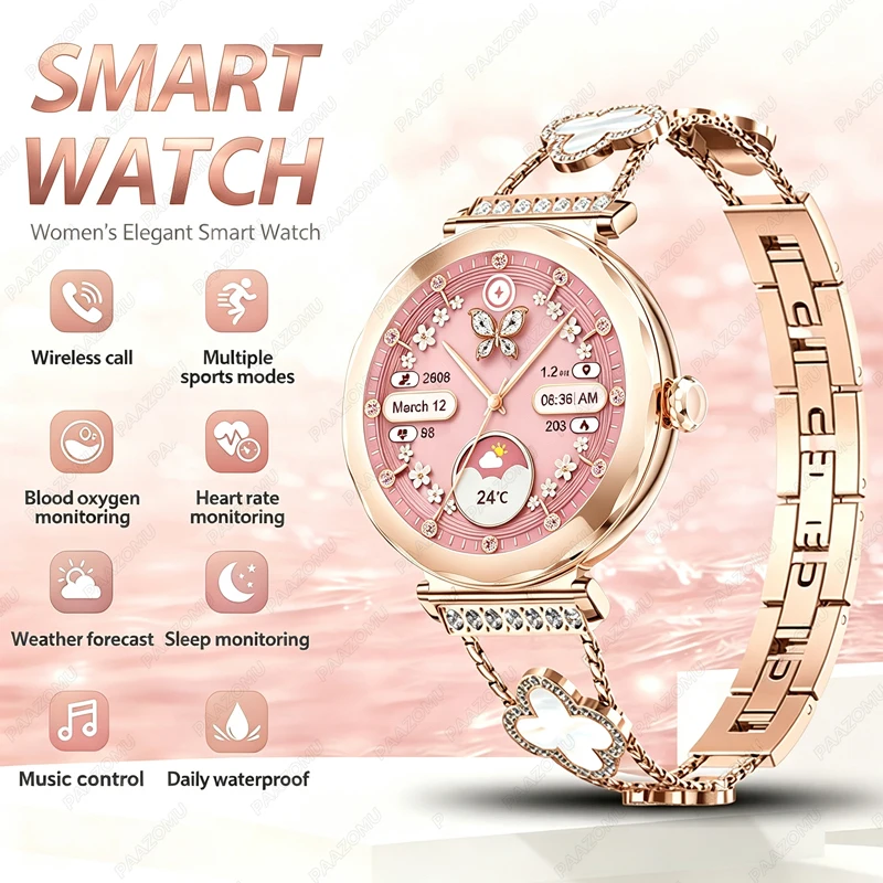Watches Ladies Smartwatch - Smartwatch da donna in oro rosa