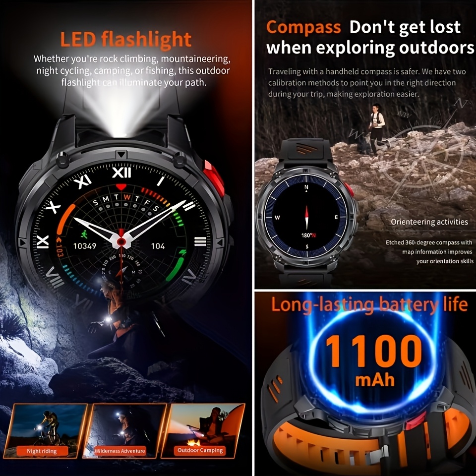 Nuovo Smartwatch T-REX3 Ultra  - Altimeter Compass Watch recensione e prezzo