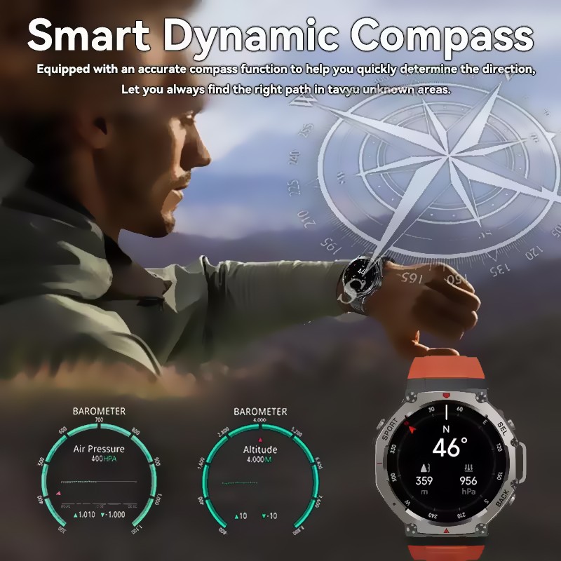 Nuovo Diving Astuto Della Vigi - Altimeter Compass Watch recensione e prezzo