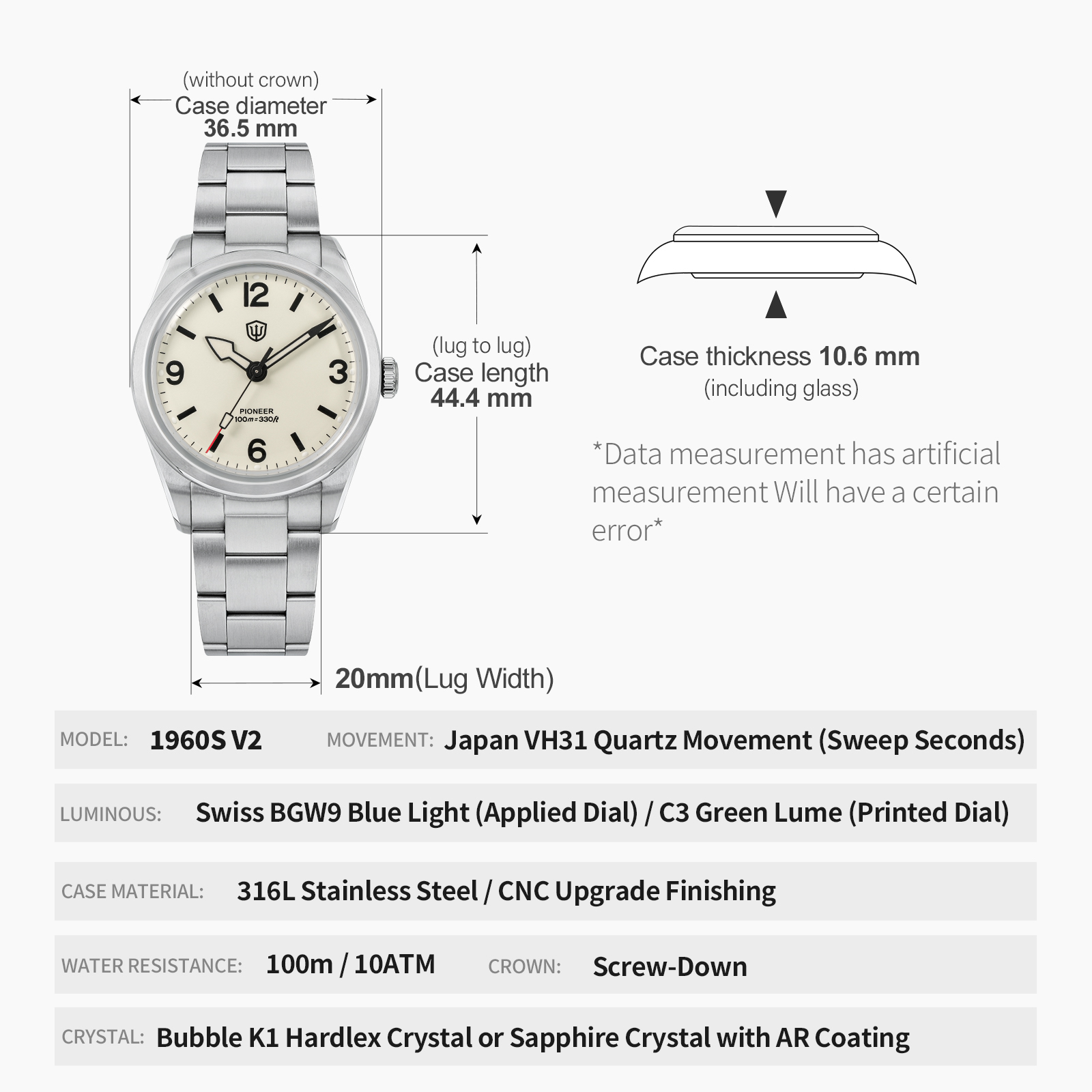 Watchdives WD1960S V2 Vintage  - Watches Ladies Smartwatch recensione e prezzo